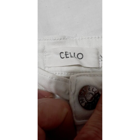 Cello Destroy White  Jeans Women's Size 0 last one #9 - Picture 4 of 7